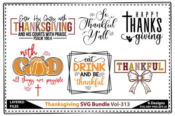 A Crafter's Review of Thanksgiving SVG Bundle Vol-313 for Graphics & Crafts