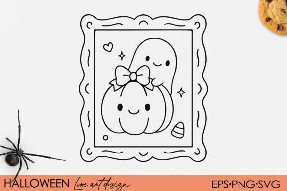 A Cute Halloween Graphic for Crafts and Commercial Selling