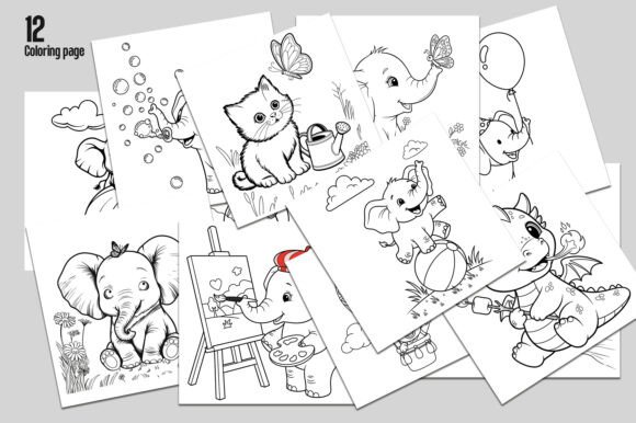 Adorable Animal Coloring Pages for Kids: A Graphics Must-Have