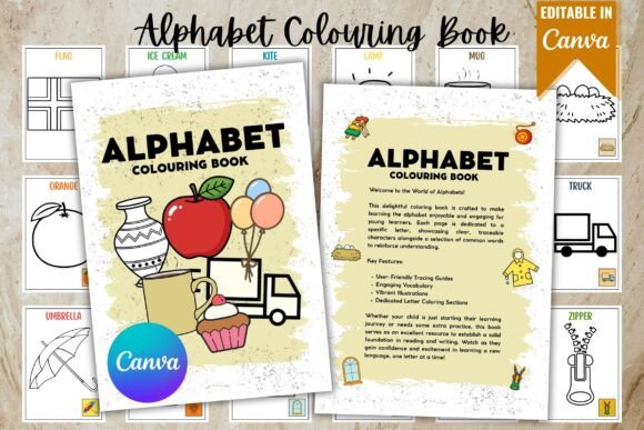 Alphabet Colouring Book: A Must-Have for Graphics and Coloring Pages Amp