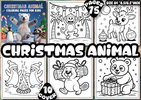 Cute Christmas Animal Coloring Pages Review