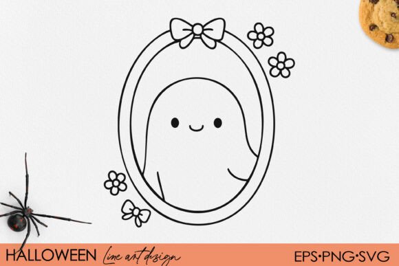Cute Ghost Illustration: A Seasonal Asset for Graphics & Crafts