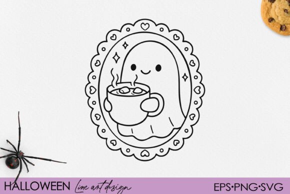 Cute Ghost SVG for Seasonal Crafts and Commercial Graphics