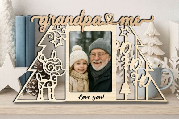 Ho-Ho-Ho Deer Christmas SVG for Laser Engraving