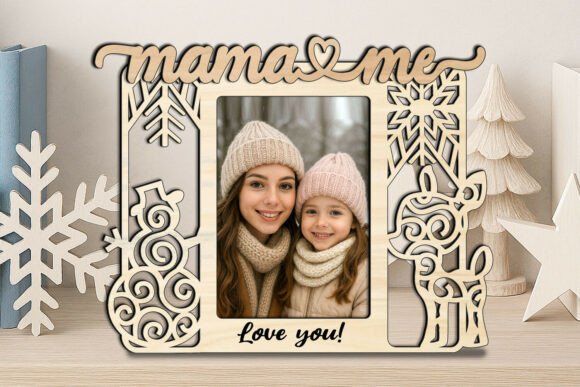 Mama & Me Winter Graphics for Laser Engraving Projects