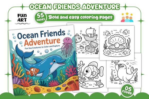 Ocean Friends Adventure: A Must-Have for Graphics and Coloring Pages Amp