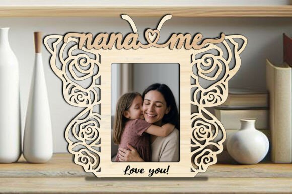 Rose SVG Butterfly Design for Laser Engraving & Crafts