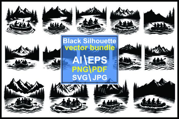 Silhouette Rafting Vector Bundle: A Versatile Design